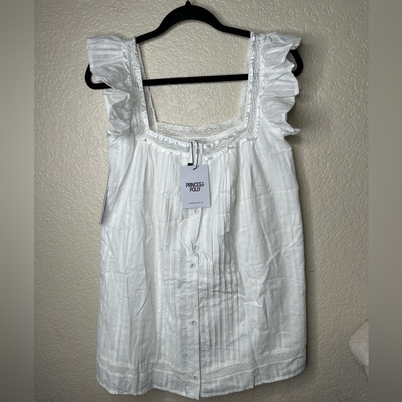 Princess Polly Ivory Lace-Trimmed Dress - Picture 4 of 7